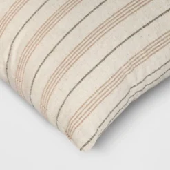 Cotton Flax Woven Striped Square Throw Pillow - Threshold™ -Home Deals Store GUEST 08c83243 712a 4977 937c c04fac6ebbef