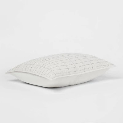 Flannel Windowpane Quilt Sham - Threshold™ 2 Flannel Windowpane Quilt Sham - Threshold™ - Image 2