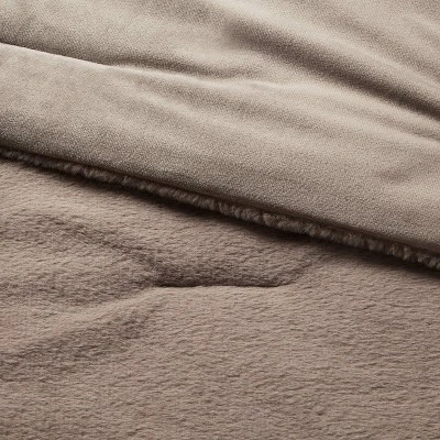 3pc Luxe Faux Fur Comforter And Sham Set - Threshold™ 2 3pc Luxe Faux Fur Comforter And Sham Set - Threshold™ - Image 2