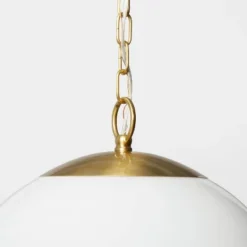 Milk Glass Ceiling Pendant Brass - Threshold™ Designed With Studio McGee -Home Deals Store GUEST 183bf4cf 1e46 4f50 816a 5abef6058a88