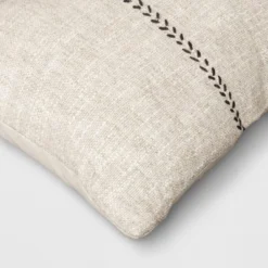 Oversized Stitched Lumbar Throw Pillow Neutral - Threshold™ -Home Deals Store GUEST 1b3e6912 537b 4a18 a3c5 485cfb4f0792