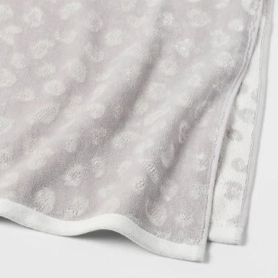 Leopard Reversible Towel Gray - Threshold™ 3 Leopard Reversible Towel Gray - Threshold™ - Image 3