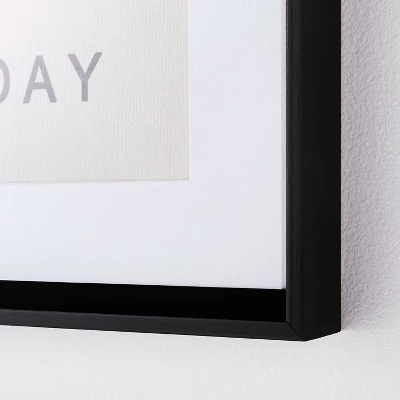 12" X 16" Today Is A Good Day Framed Wall Canvas Brown - Threshold™ Designed With Studio McGee 2 12" X 16" Today Is A Good Day Framed Wall Canvas Brown - Threshold™ Designed With Studio McGee - Image 2