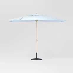 10'x6' Rectangular Market Patio Umbrella - Light Wood Pole - Threshold™ -Home Deals Store GUEST 32690235 0262 4e06 8d28 3c6fb1c2c51a