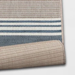 Sand Stripe Outdoor Rug Blue - Threshold™ -Home Deals Store GUEST 3616b472 fed7 4009 8a0d 4aa280b59abf