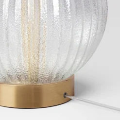 Small Ribbed Glass Lamp Base Clear - Threshold™ -Home Deals Store GUEST 3afd392d 594c 4005 9b08 cc2e50aa3c8c