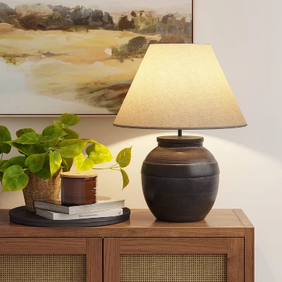 Large Ceramic Table Lamp Black - Threshold™ 1 Large Ceramic Table Lamp Black - Threshold™
