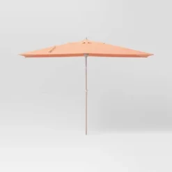 10'x6' Rectangular Market Patio Umbrella - Light Wood Pole - Threshold™ -Home Deals Store GUEST 427598f4 b2c9 461e bcfd 67f89a9a1441