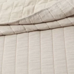 Herringbone Flannel Quilt Beige - Threshold™ -Home Deals Store GUEST 5392aa6e 5c99 48d2 91e2 f4d57f6bffc1