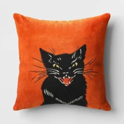 Fierce Cat Applique Cotton Velvet Square Halloween Throw Pillow - Threshold™ 8 Fierce Cat Applique Cotton Velvet Square Halloween Throw Pillow - Threshold™ -Home Deals Store GUEST 5426fcb6 46c0 47d1 b6fc b5526f44bb40