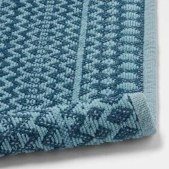 20"x32" Mixed Texture Chenille Bath Rug Teal Blue - Threshold™ -Home Deals Store GUEST 5f518d55 c95d 450d 8e28 f9ed439cc95f