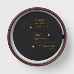 15oz Ceramic Jar 3-Wick Black Honey Vanilla Candle Plum Purple - Threshold™ -Home Deals Store GUEST 628598e2 25c1 4401 a53c 5b759f517136