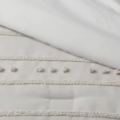 4pc Clipped Stripe Poms Comforter Bedding Set - Threshold™ -Home Deals Store GUEST 6474436f 0746 4a2d 8720 5e4921bc6129