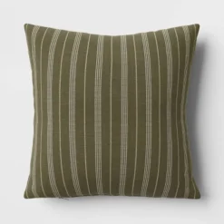 Cotton Flax Woven Striped Square Throw Pillow - Threshold™ -Home Deals Store GUEST 650ad36d 6c78 4be8 b6fa 185fe0dc4e84