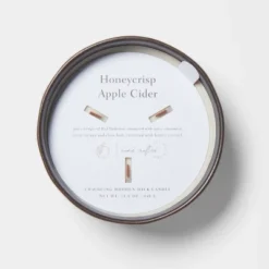 16oz Blackened Bowl Ceramic With Multi Woodwick And Dustcover Honeycrisp Apple Cider Candle Black - Threshold™ -Home Deals Store GUEST 662f18f4 1b1d 4e09 b36e c380ba647f31