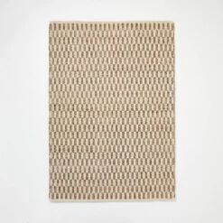 Checkered Stripe Rug Brown - Threshold™ Designed With Studio McGee -Home Deals Store GUEST 717c7841 3032 4250 850a 76c5ab372d6b