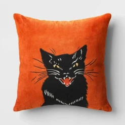 Fierce Cat Applique Cotton Velvet Square Halloween Throw Pillow - Threshold™ 9 Fierce Cat Applique Cotton Velvet Square Halloween Throw Pillow - Threshold™ -Home Deals Store GUEST 75d286a9 5b9e 4de0 9d76 c71c6fcc15aa