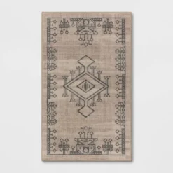Hancock Distressed Center Motif Rug Beige - Threshold™ -Home Deals Store GUEST 7abb6d49 1fa2 45cb 8bc2 da63c76cb8c5
