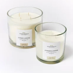 Clear Glass Cypress & Juniper Candle White - Threshold™ Designed With Studio McGee -Home Deals Store GUEST 7d898c39 8a13 4ddb bd04 1def94ae2a46