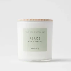 Wood Lidded Glass Wellness Peace Candle - Threshold™ -Home Deals Store GUEST 7dafd42c 8838 4237 adb0 5f8c4050c49a