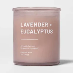 Glass Jar Lavender And Eucalyptus Candle - Threshold™ -Home Deals Store GUEST 809cac14 c554 458a 8774 49a2f6be7e7b