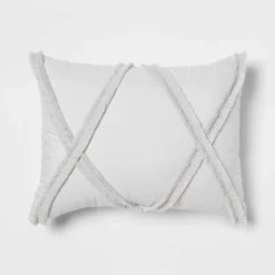 4pc Clipped Stripe Poms Comforter Bedding Set - Threshold™ -Home Deals Store GUEST 8d139982 3828 47ac 895d 4255d7a3549e