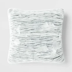 Tipped Snow Leopard Faux Fur Square Throw Pillow - Threshold™ -Home Deals Store GUEST 94c4b8e7 6fad 41e3 bb20 ca6c544caa40