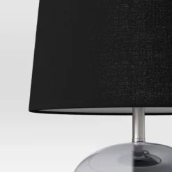Smoked Glass Table Lamp Black (Includes LED Light Bulb) - Threshold™ -Home Deals Store GUEST 98601f77 85c9 4f8f 8da7 81ac1ada24e3