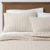 Herringbone Flannel Sham Beige - Threshold