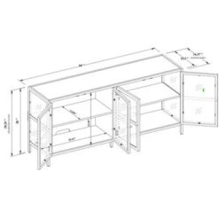 Crystal Cove Glass TV Stand For TVs Up To 59" - Threshold™ Designed With Studio McGee -Home Deals Store GUEST a13f9ad9 19e7 45e4 939d 0ee33acc8103
