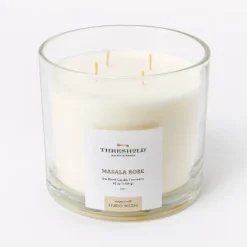 Clear Glass Masala Rose Candle White - Threshold™ Designed With Studio McGee 11 Clear Glass Masala Rose Candle White - Threshold™ Designed With Studio McGee -Home Deals Store GUEST a428fcef ae40 495d b3e2 43ba30c44f06