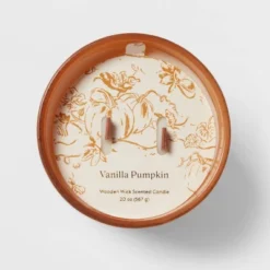 20oz Glass Woodwick Vanilla Pumpkin Candle - Threshold™ -Home Deals Store GUEST a5419cb6 c88b 4c21 a56b d71789983174