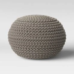 Cloverly Chunky Knit Pouf - Threshold™ -Home Deals Store GUEST a61f3344 e136 4fa9 a039 22e9c3a9de7f