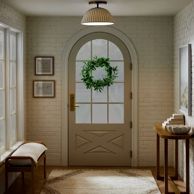 Scalloped Semi-Flush Mount Ceiling Light - Threshold™ Designed With Studio McGee 2 Scalloped Semi-Flush Mount Ceiling Light - Threshold™ Designed With Studio McGee - Image 2