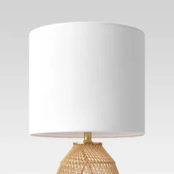 Rattan Diagonal Weave Table Lamp Tan - Opalhouse™ -Home Deals Store GUEST ae342a7a 8123 45d0 8e48 8c18d622381b