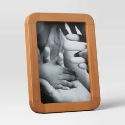 Rounded Corner Medium Wood Single Image Table Frame Brown - Threshold™ -Home Deals Store GUEST aeaeb5b7 44c7 47fb 8eca 6a931e23c090