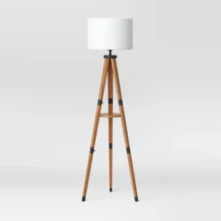 Tripod Floor Lamp With Shelf Brown Wood - Threshold™ -Home Deals Store GUEST b1b8ca20 55ea 4c4e bc34 1f4ca7a73cd2