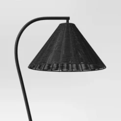 Arc Neck Floor Lamp With Natural Shade Black (Includes LED Light Bulb) - Threshold™ 5 Arc Neck Floor Lamp With Natural Shade Black (Includes LED Light Bulb) - Threshold™ -Home Deals Store GUEST b3359c3b 1bca 48a3 a12e 66ee18b8cf18