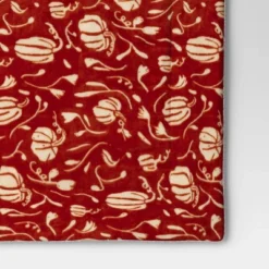 Mini Pumpkin Printed Plush With Shearling Reverse Throw Blanket - Threshold™ -Home Deals Store GUEST b60a419a 1e21 4dc8 bddb 5d71211cccc0