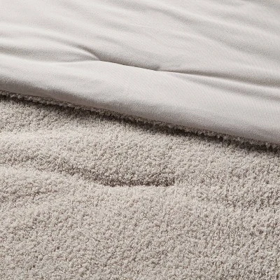 3pc King Traditional Cozy Chenille Comforter And Sham Set Gray - Threshold™ 2 3pc King Traditional Cozy Chenille Comforter And Sham Set Gray - Threshold™ - Image 2