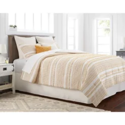 8pc Clipped Jacquard Stripe Comforter Bedding Set - Threshold™ -Home Deals Store GUEST b9b7e65b 3b3c 4b4f a425 d762225141ed