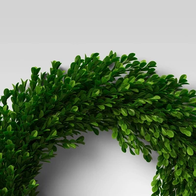21.25" Preserved Boxwood Wreath - Threshold™ 2 21.25" Preserved Boxwood Wreath - Threshold™ - Image 2