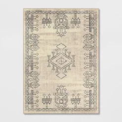 Hancock Distressed Center Motif Rug Beige - Threshold™ -Home Deals Store GUEST be876dc4 ac47 4320 bfe0 7a03c9caedf2