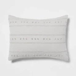 4pc Clipped Stripe Poms Comforter Bedding Set - Threshold™ -Home Deals Store GUEST c513e7a2 e419 413e 9246 e63bf81df859