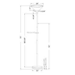 Torchiere Floor Lamp With Glass Shade - Threshold™ -Home Deals Store GUEST c7fec30d 8931 49bc 9a02 88a2579d0c38