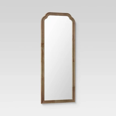 30" X 70" Oversize Leaner French Country Wood Mirror Natural - Threshold™ 2 30" X 70" Oversize Leaner French Country Wood Mirror Natural - Threshold™ - Image 2
