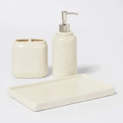 Vanity Tray Crackle Cream - Threshold™ -Home Deals Store GUEST d11a6386 86e7 4beb 8801 a5197434e823