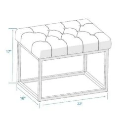 Trubeck Tufted Metal Base Ottoman Faux Leather - Threshold™ 9 Trubeck Tufted Metal Base Ottoman Faux Leather - Threshold™ -Home Deals Store GUEST d17719f8 668a 4aa2 a474 ca4180dd0d04