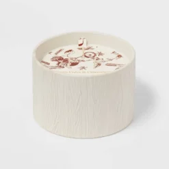 Textured Straight Side Ceramic Warm Cider & Cinnamon Candle White - Threshold™ -Home Deals Store GUEST da89dd7c d841 4241 8aa7 4ee8dfc40781