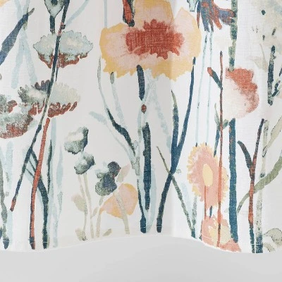 Watercolor Engineered Floral Shower Curtain - Threshold™ 3 Watercolor Engineered Floral Shower Curtain - Threshold™ - Image 3